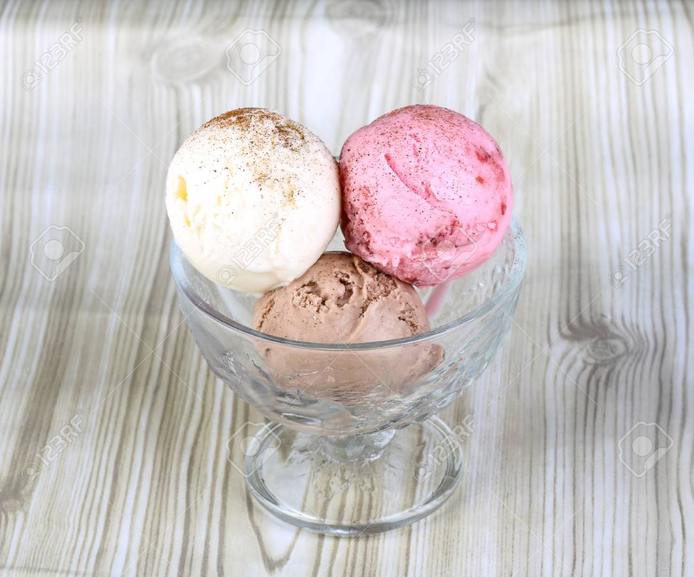 Vaso de 3 bolas de helado