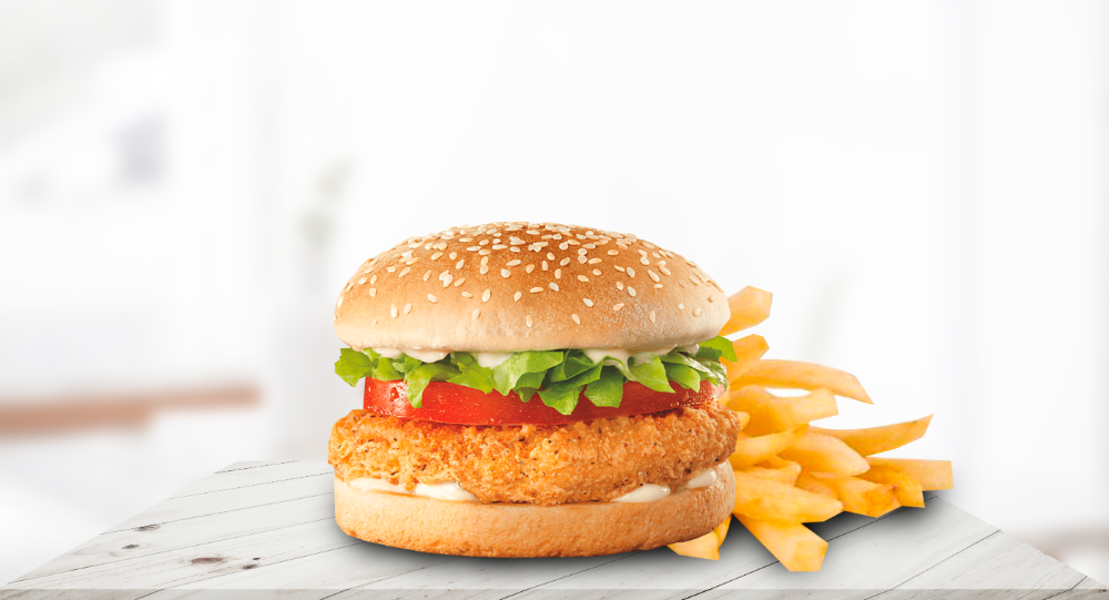 Hamburguesa de Pollo empanizado