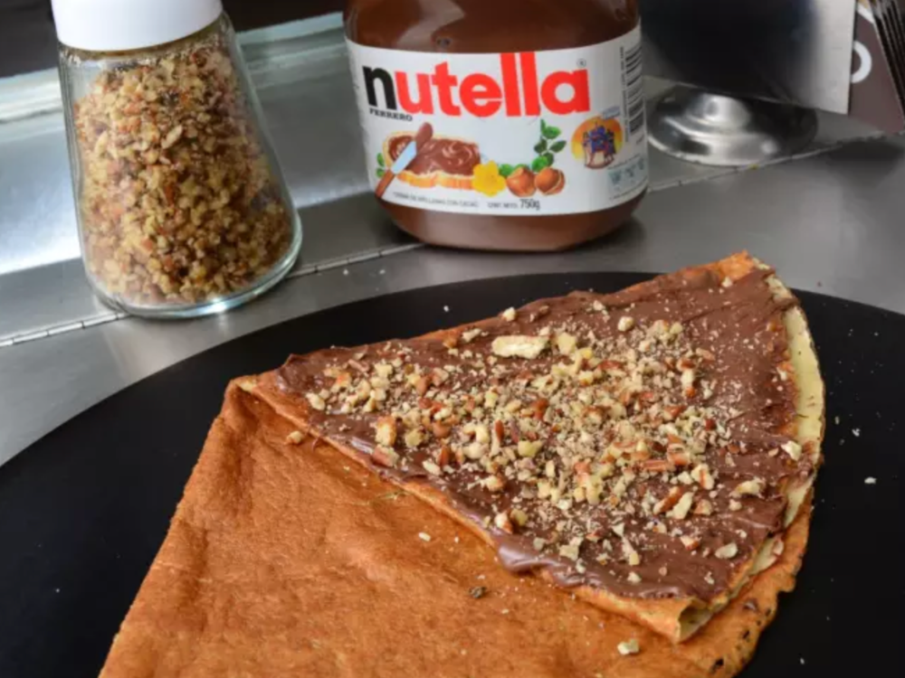 Crepa nutella con nuez