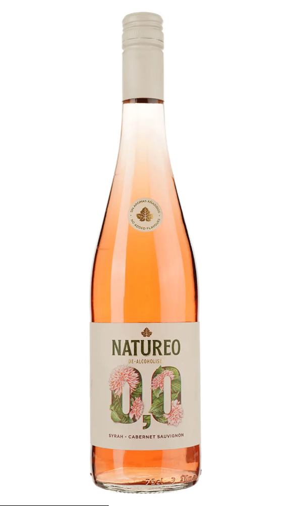 Вино безалкогольне Torres Natureo Rose, рожеве, напівсолодке, 125ml