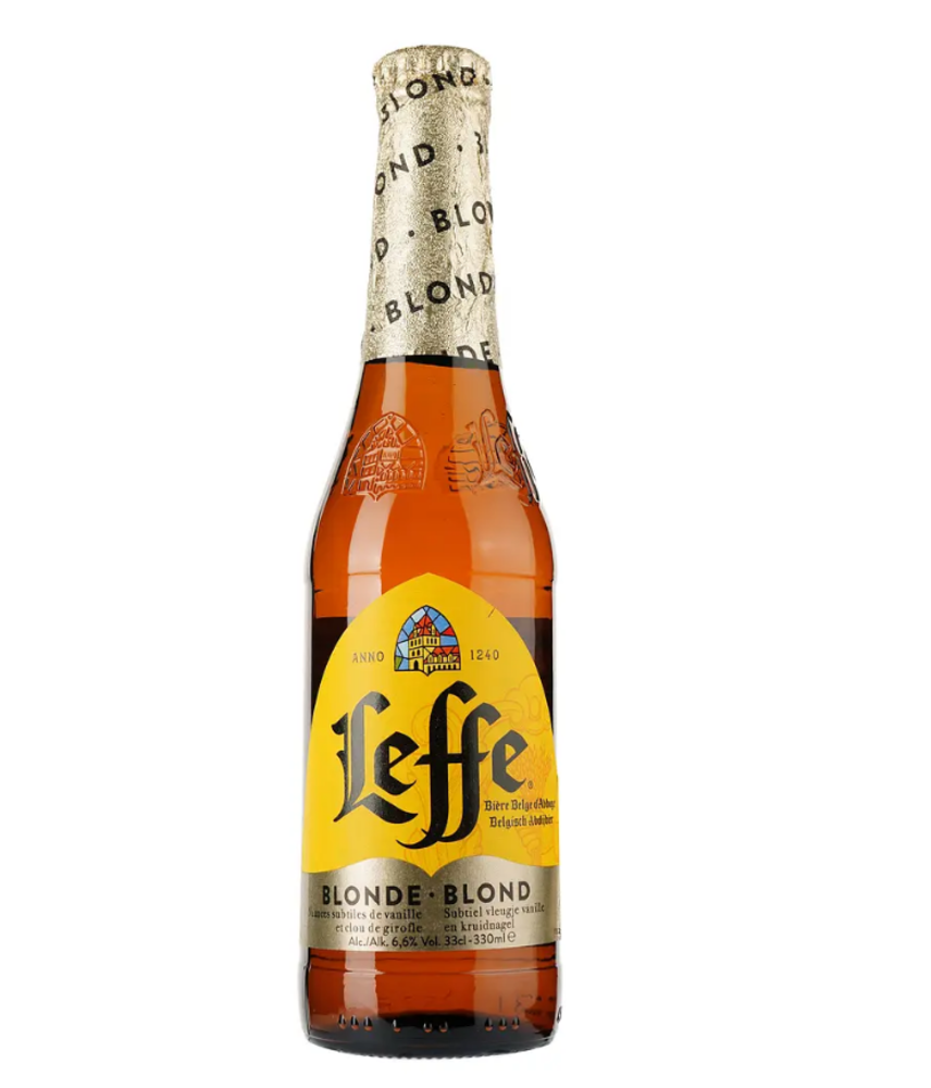 Пиво Leffe Blonde, світле, фільтроване, 6,6%, 0,33 л