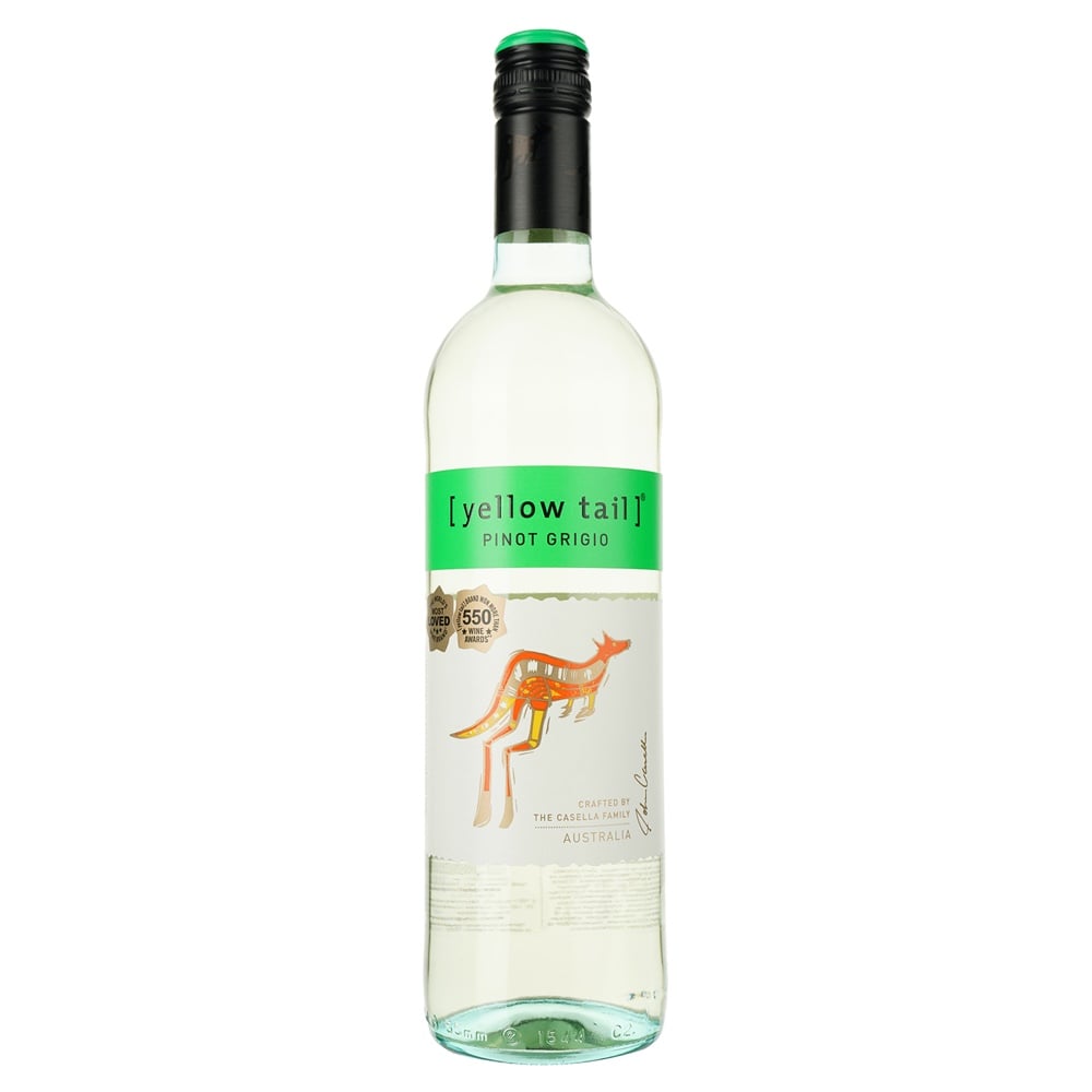 Вино Yellow Tail Pinot Grigio, біле, сухе, 125ml