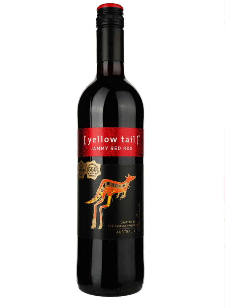 Вино Yellow Tail Sweet Red Roo, червоне, напівсолодке. 125ml