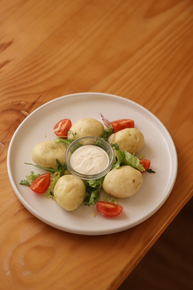 Галушки з печінкою