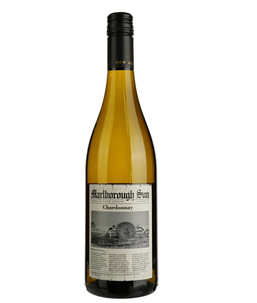 Вино Marlborough Sun Chardonnay, біле, сухе, 125ml