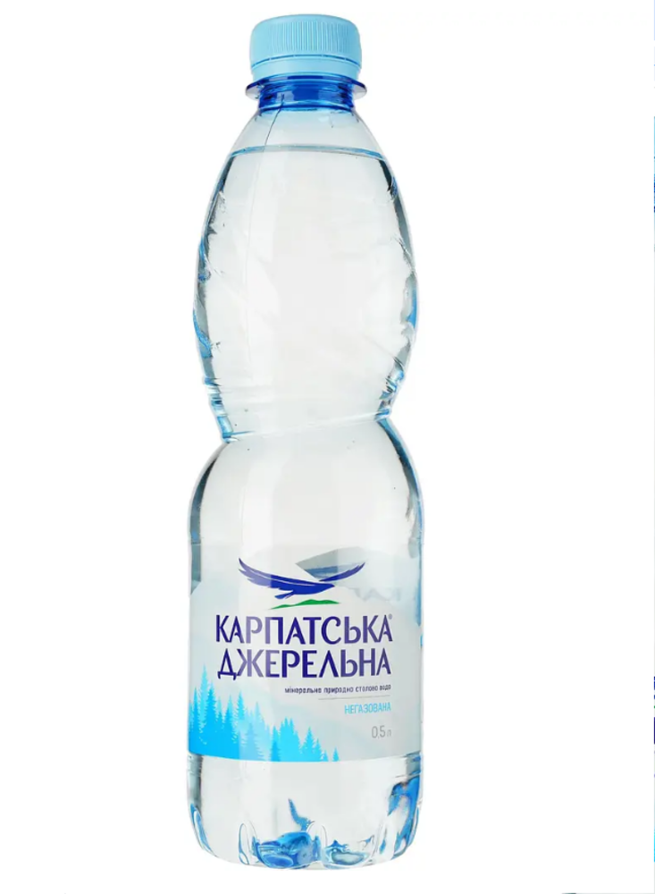 Вода мінеральна Карпатська Джерельна негазована 0.5 л