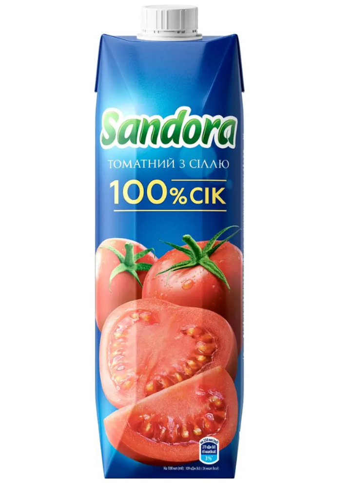 Сік Sandora томатний 250мл