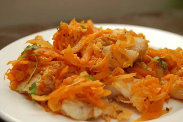 Риба Хек жар.з овочами 300g