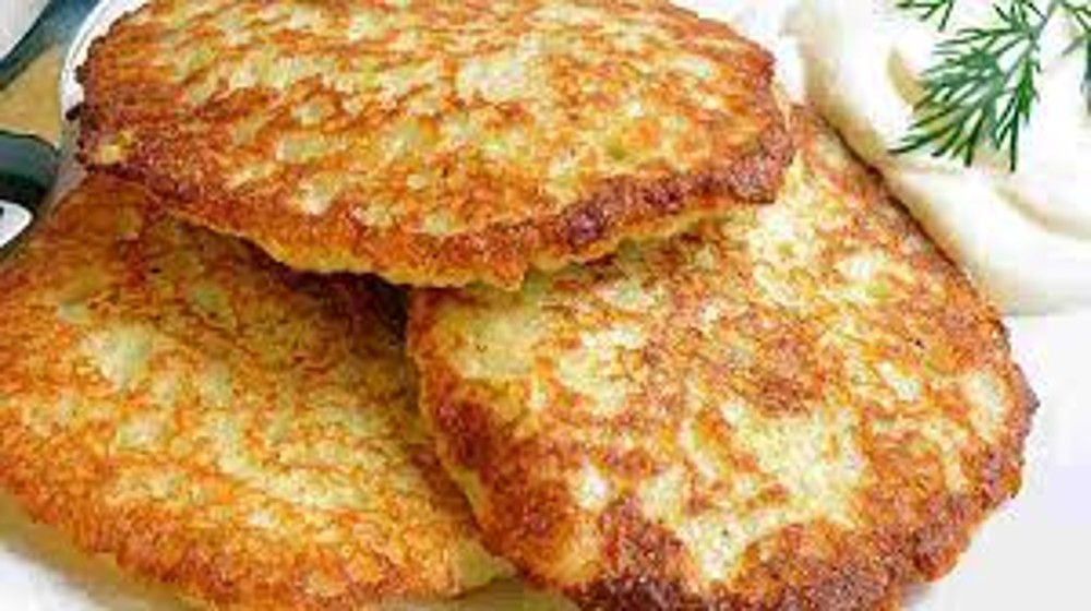 Деруни з мясом