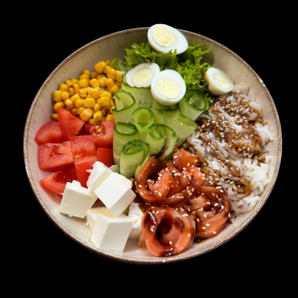 Боул з лососем