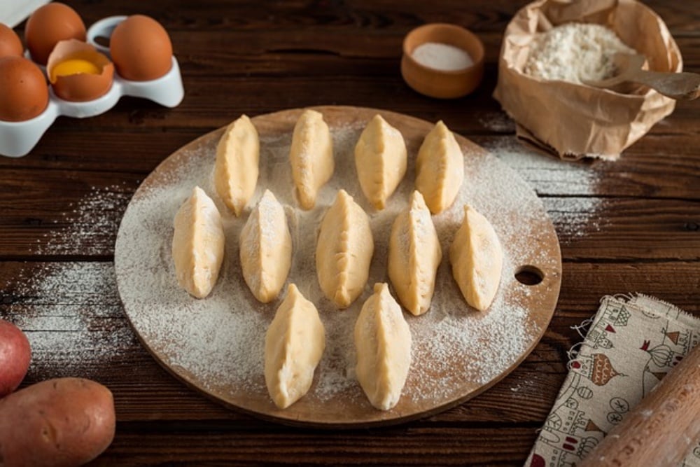 Varenyky with potatoes
