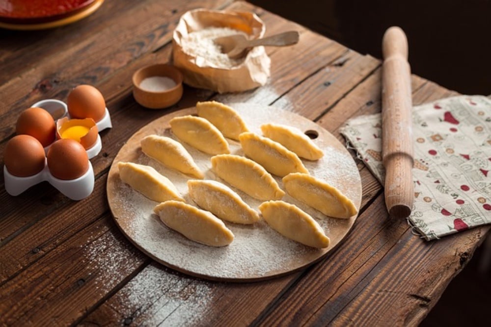 Varenyky with tofu