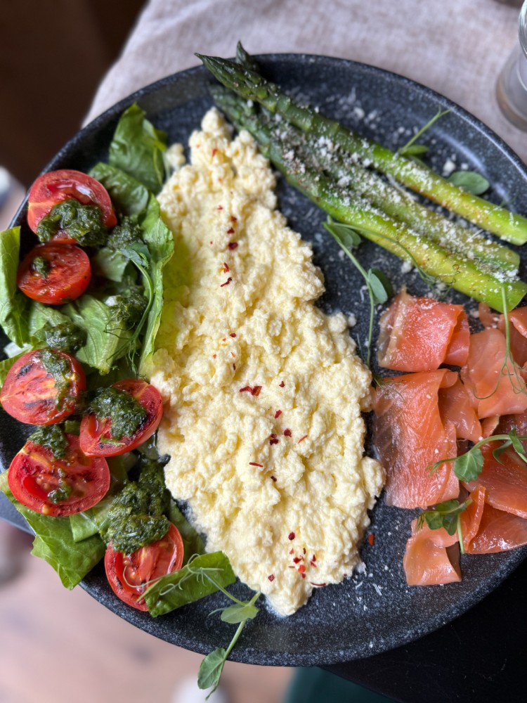 Scramble eggs  & Garden