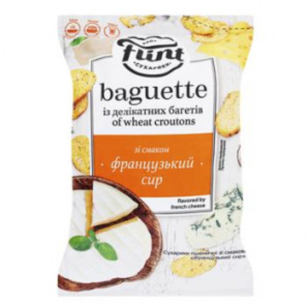 Сухарики Флінт Baguette 110 г
