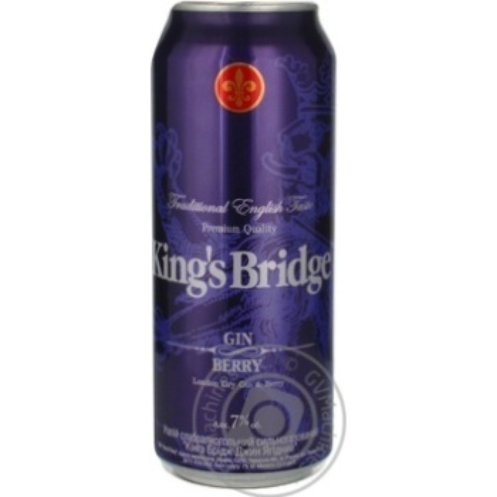 Нап. слаб. King's Bridge Джин Беррі 500 ml