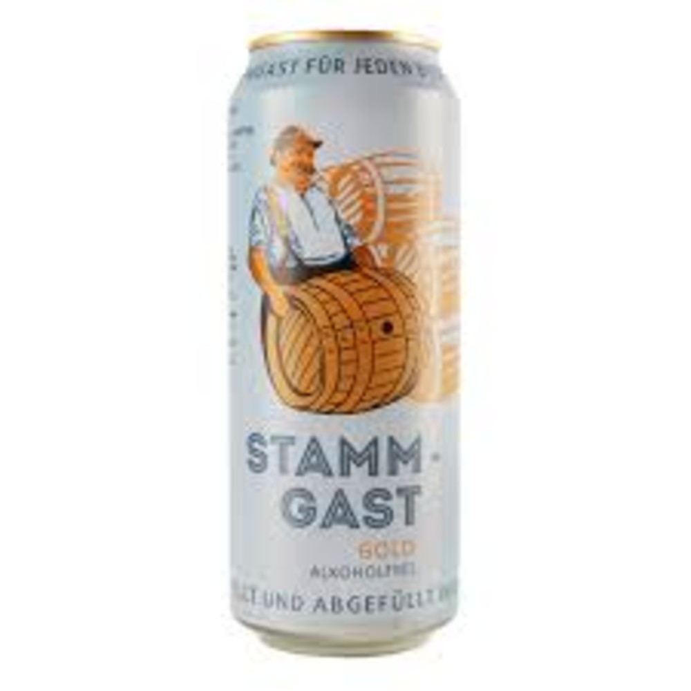 Пиво Stammgast Gold alkoholfrei ж/б безалкогольне 0,5 л