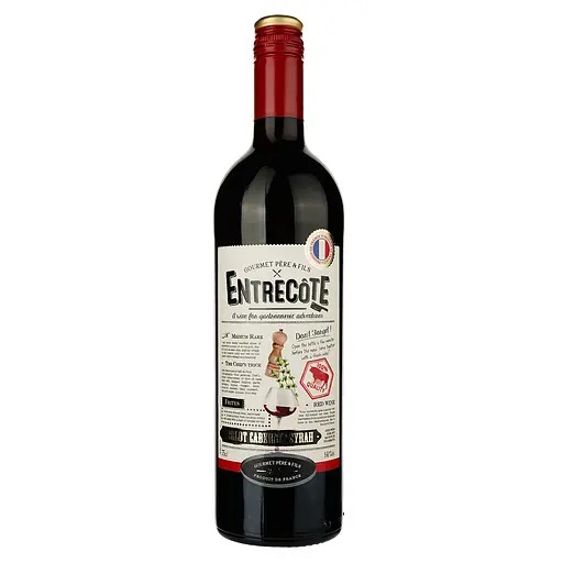 Вино Gourmet Pere & Fils Entrecote, червоне напівсухе