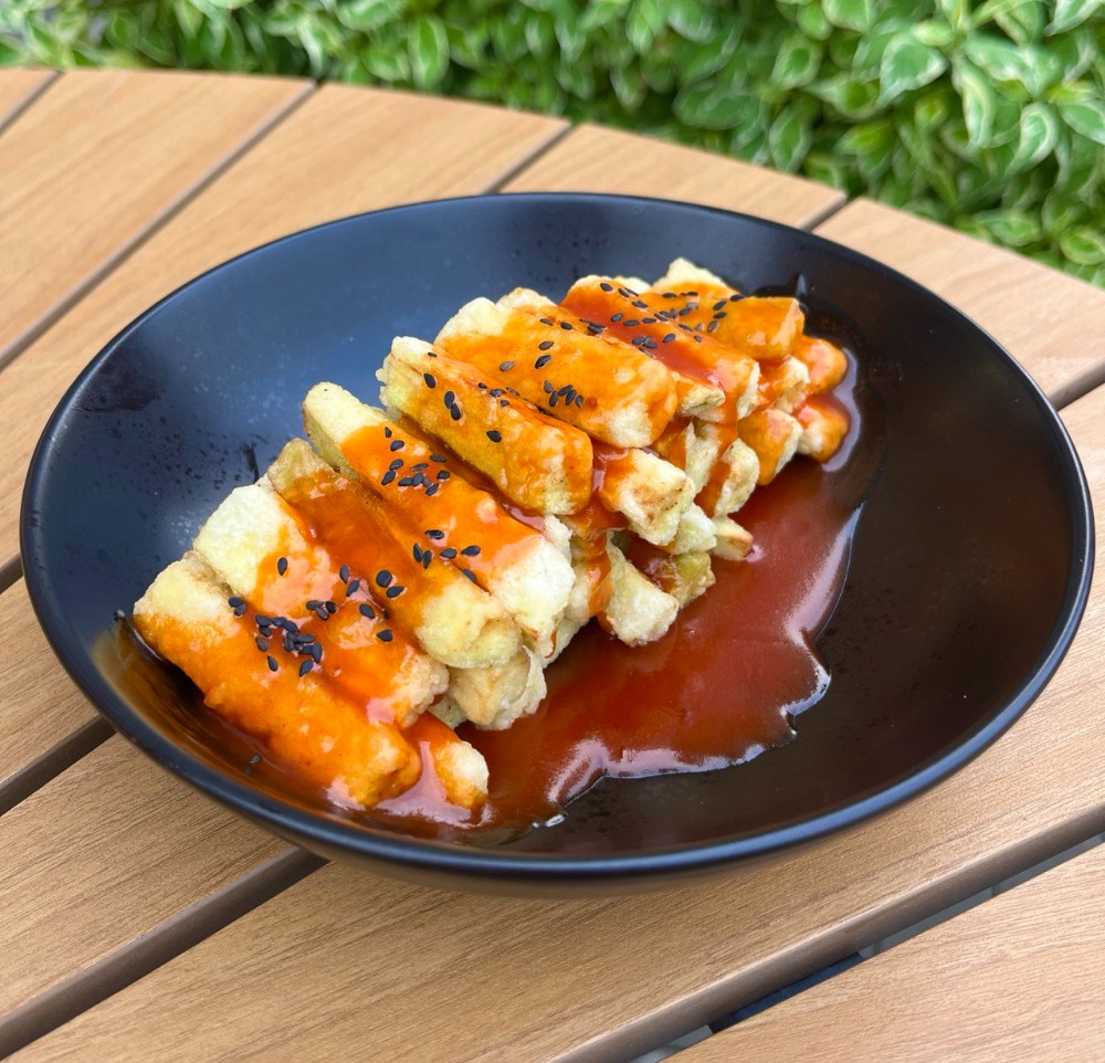 Баклажан в кисло-солодкому соусі