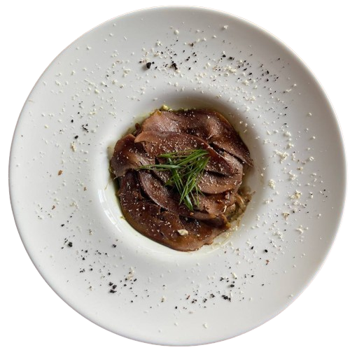 Запечений язик з шампіньйонами (200 г)