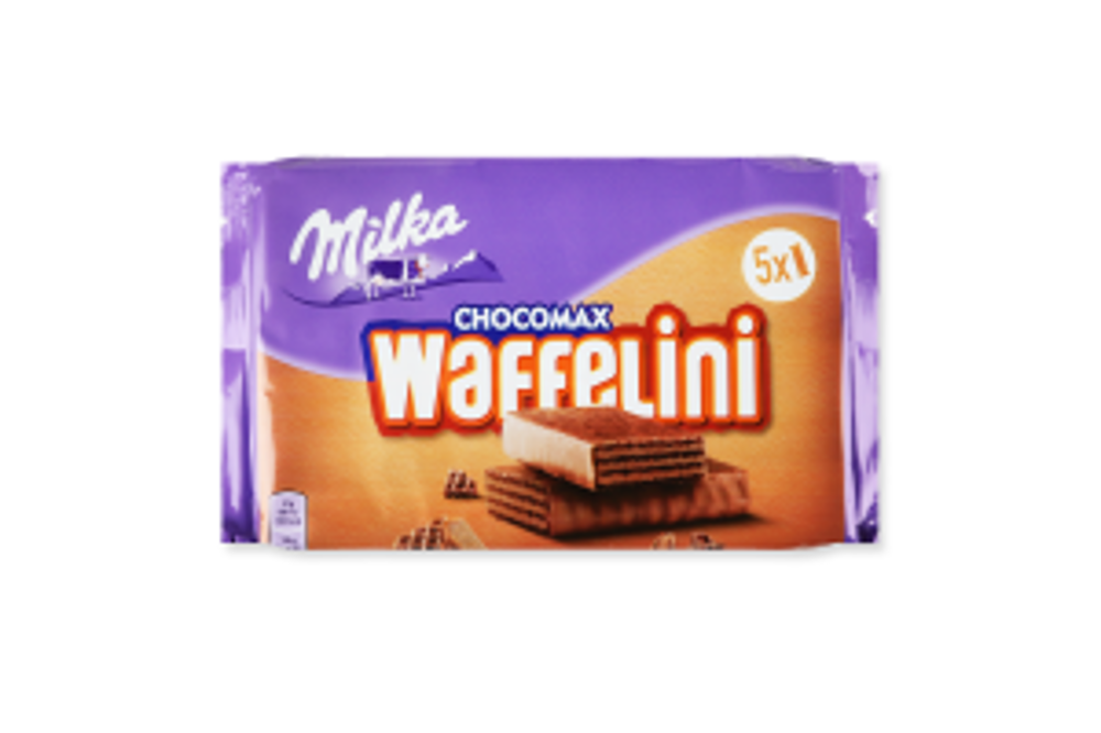 Вафлі Waffelini Chocomax Milka 5х31г