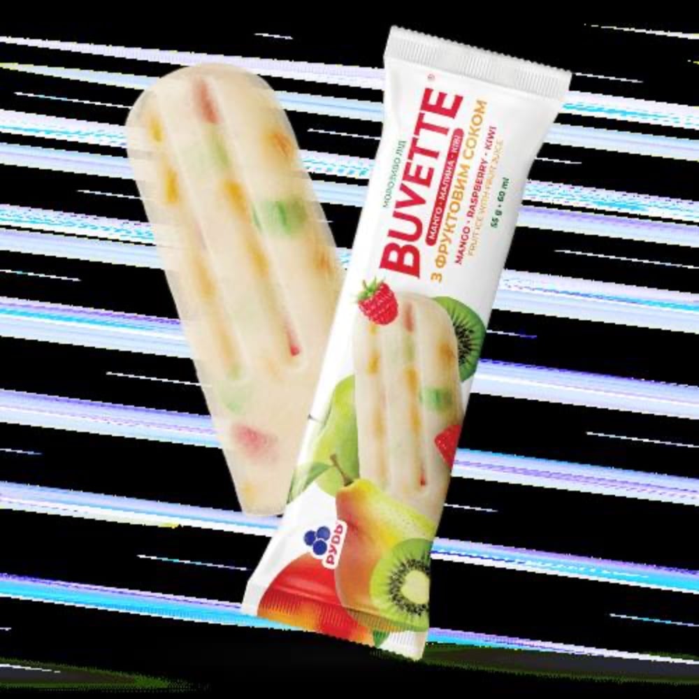 Лід “ buvette ” Mango malina kivi з фрук-соком 55 гр/30