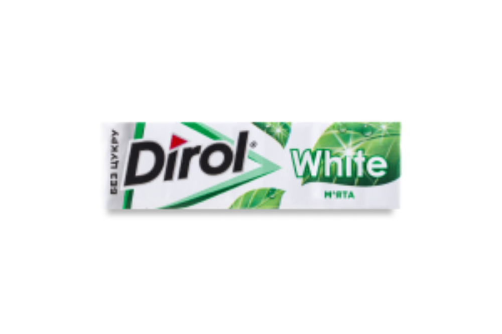 Гумка жувальна М'ята White Dirol 14г