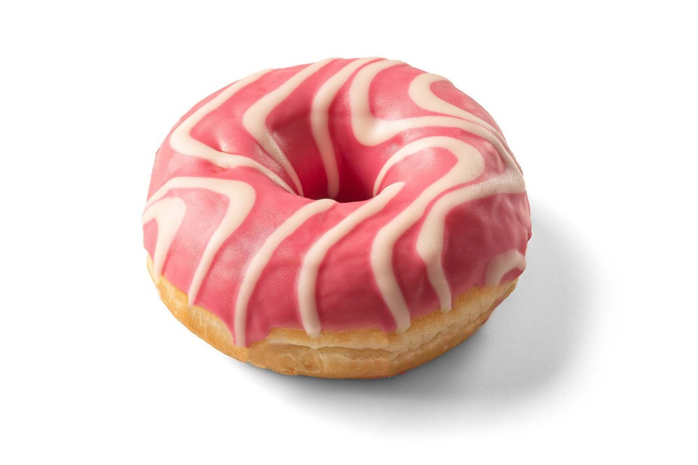 Пончик Donut pink з полуничною начинкою