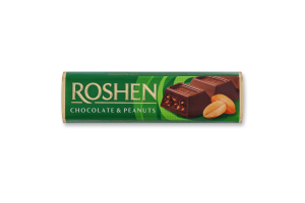 Батончик Chocolate&Peanuts Roshen 38г