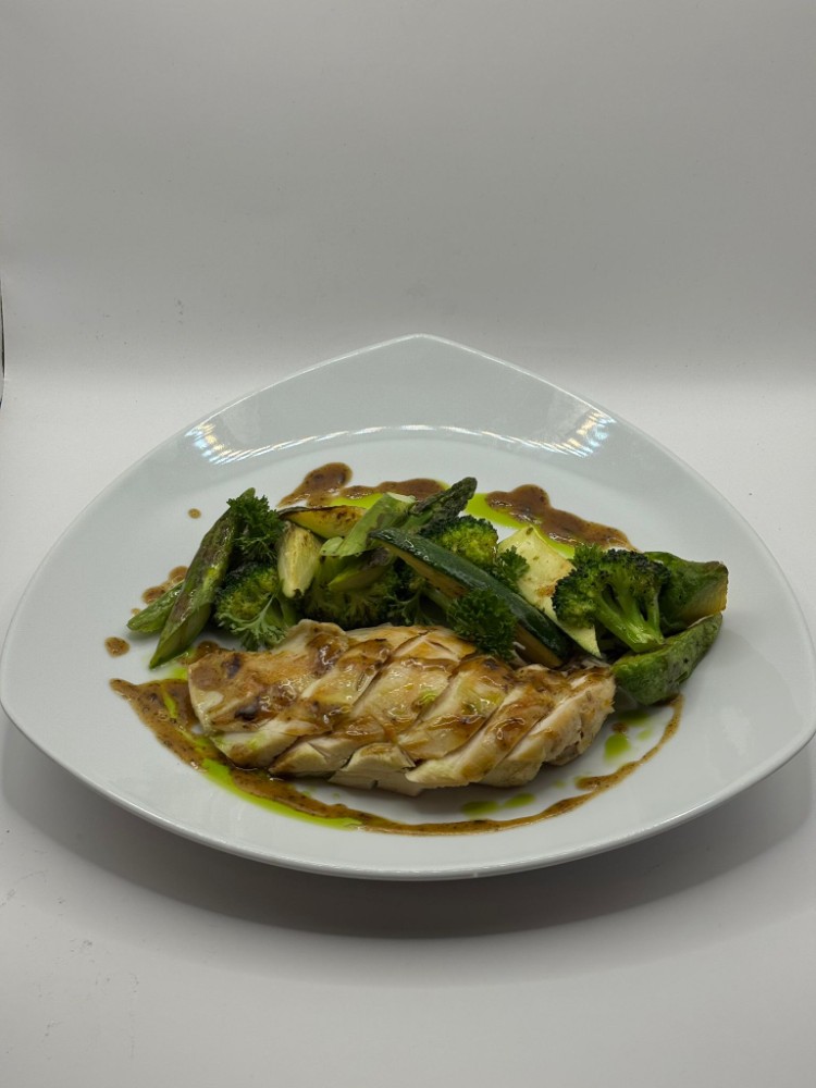 Chicken Breast with Green Vegetables