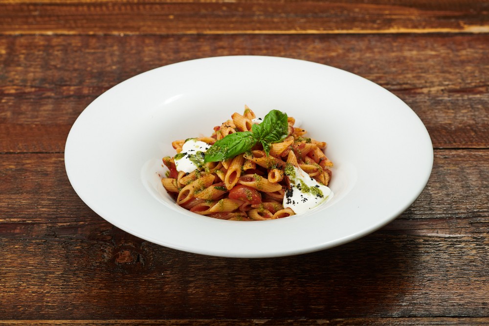 Penne Arrabiata with Stracciatella Cheese