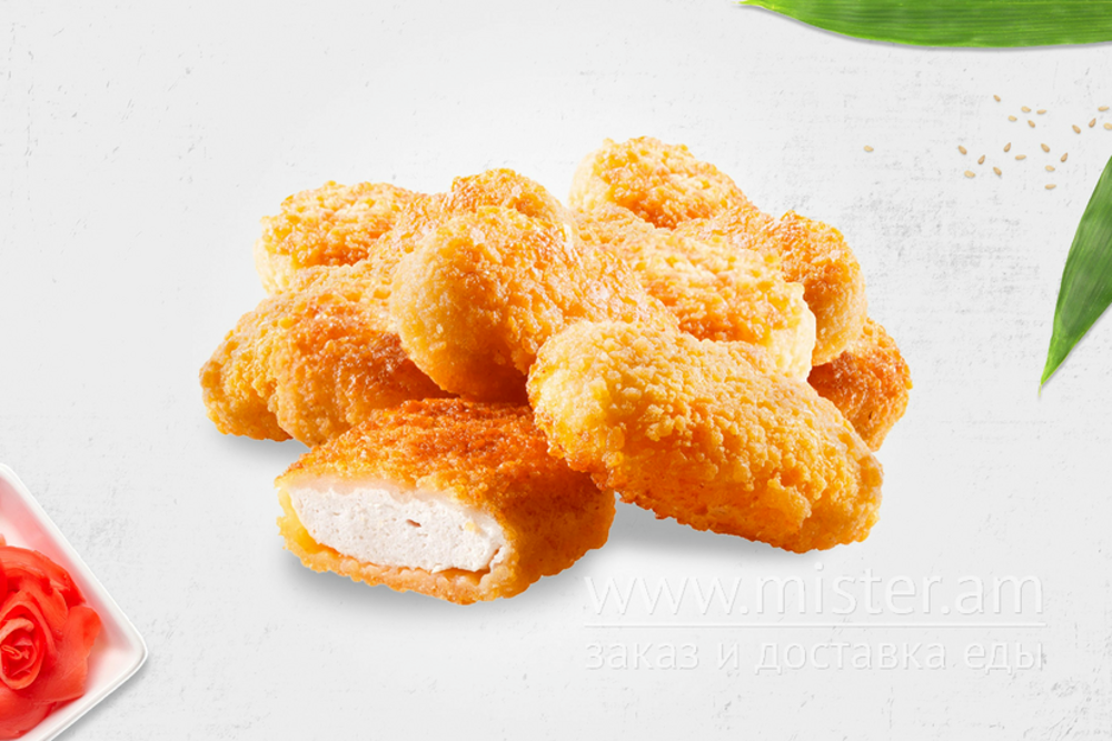 Курячі нагетси з соусом "солодкий чилі"  (Chicken nuggets with sweet chili sauce)