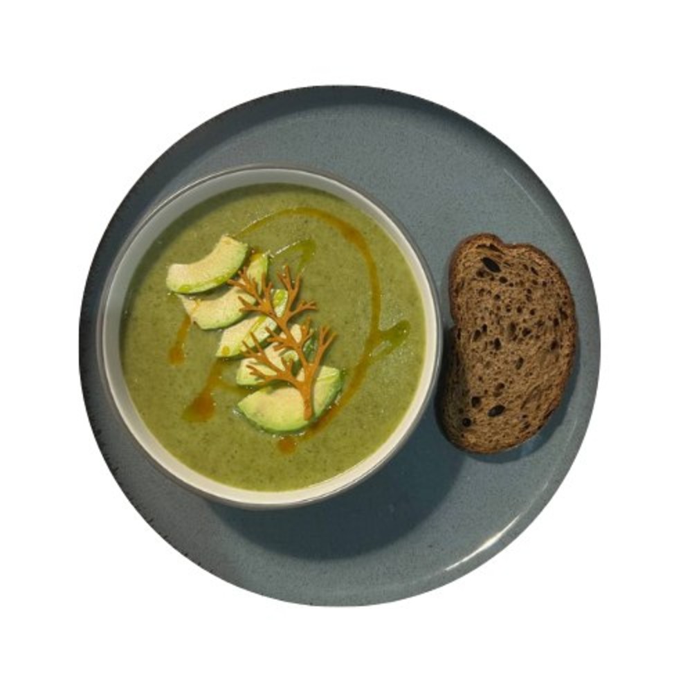 Шпинатний крем суп з авокадо (Spinach cream soup with avocado)