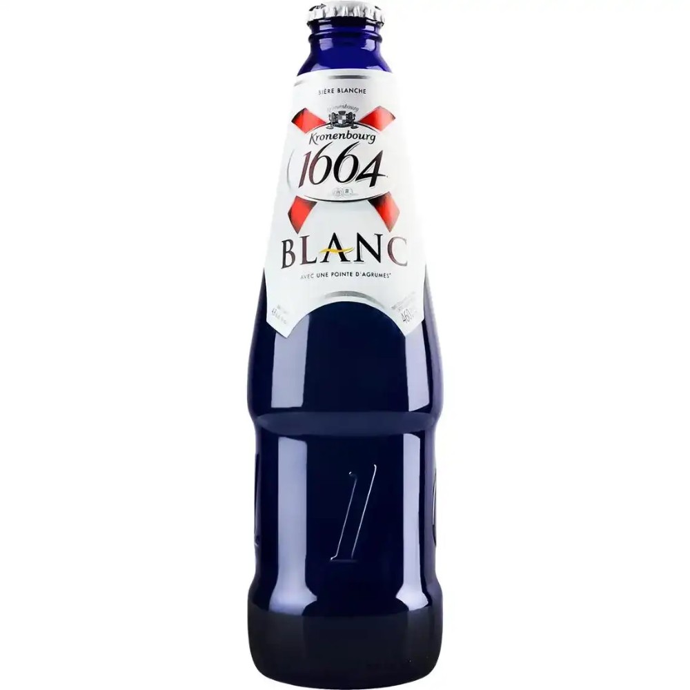 Пиво Kronenbourg 1664 Blanc світле нефільтроване 4.8%, скло, 0.46 л