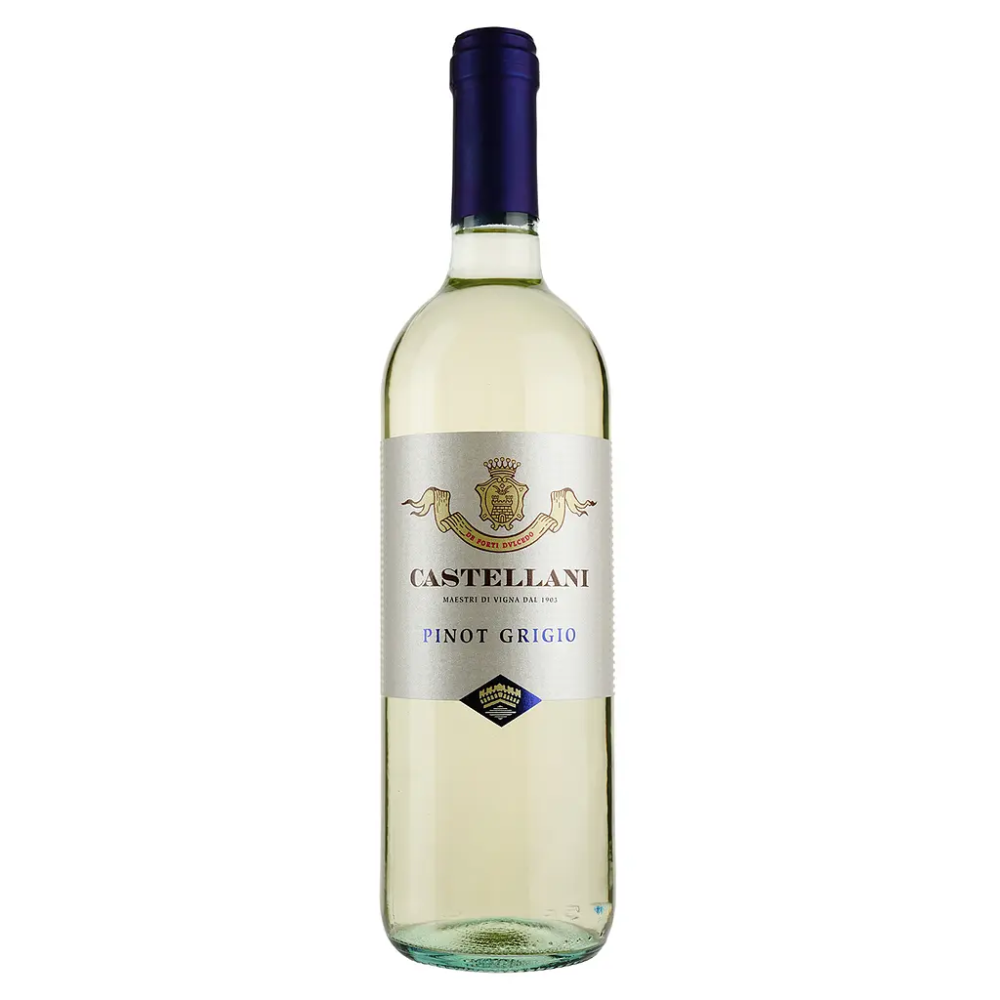 Вино Castellani Pinot Grigio IGT біле сухе (Італія), пляшка 0,75 л