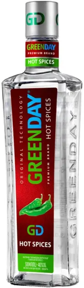 Горілка GREEN DAY з перцем, пляшка 0,5 л