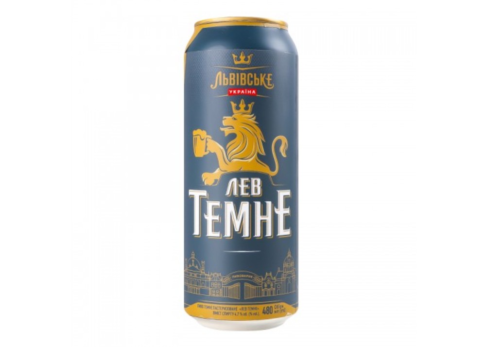 Пиво Лев темне 0.48