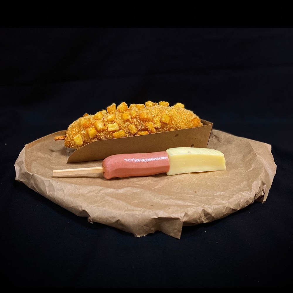 корндог потато (сосиска+сир)