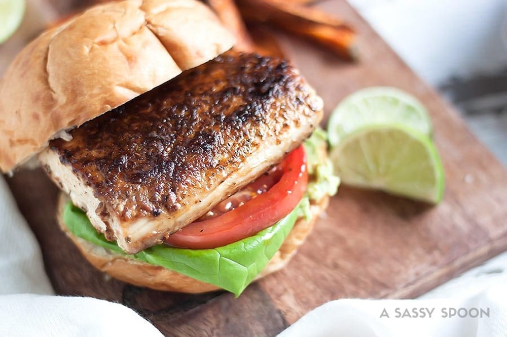 Grilled Mahi Sandwich