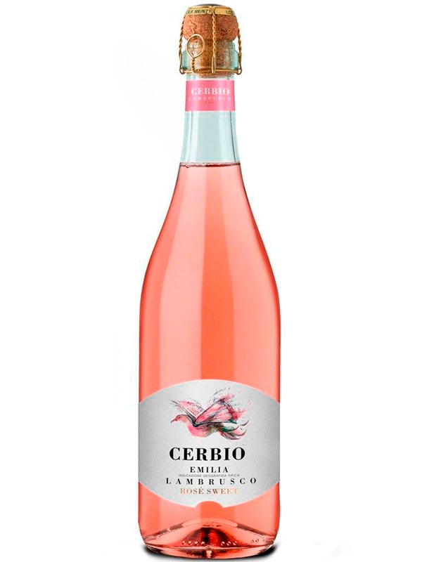 Вино ігристе Cerbio Lambrusco Emilia рожеве сол. 750мл