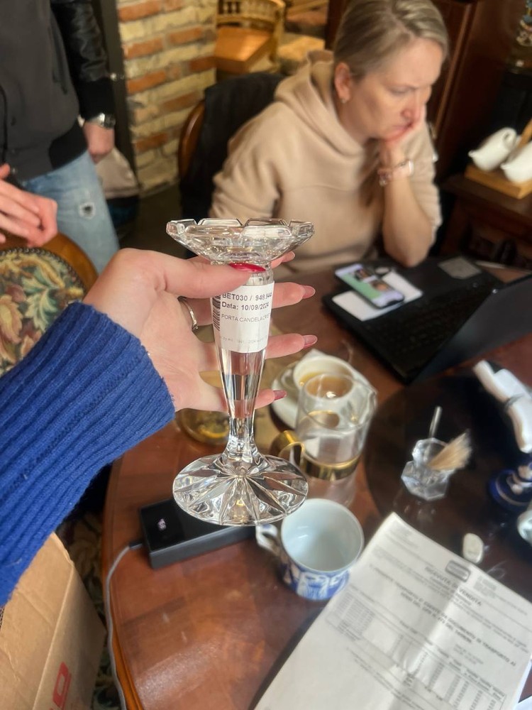 Підсвічник 2 шт кришталевий