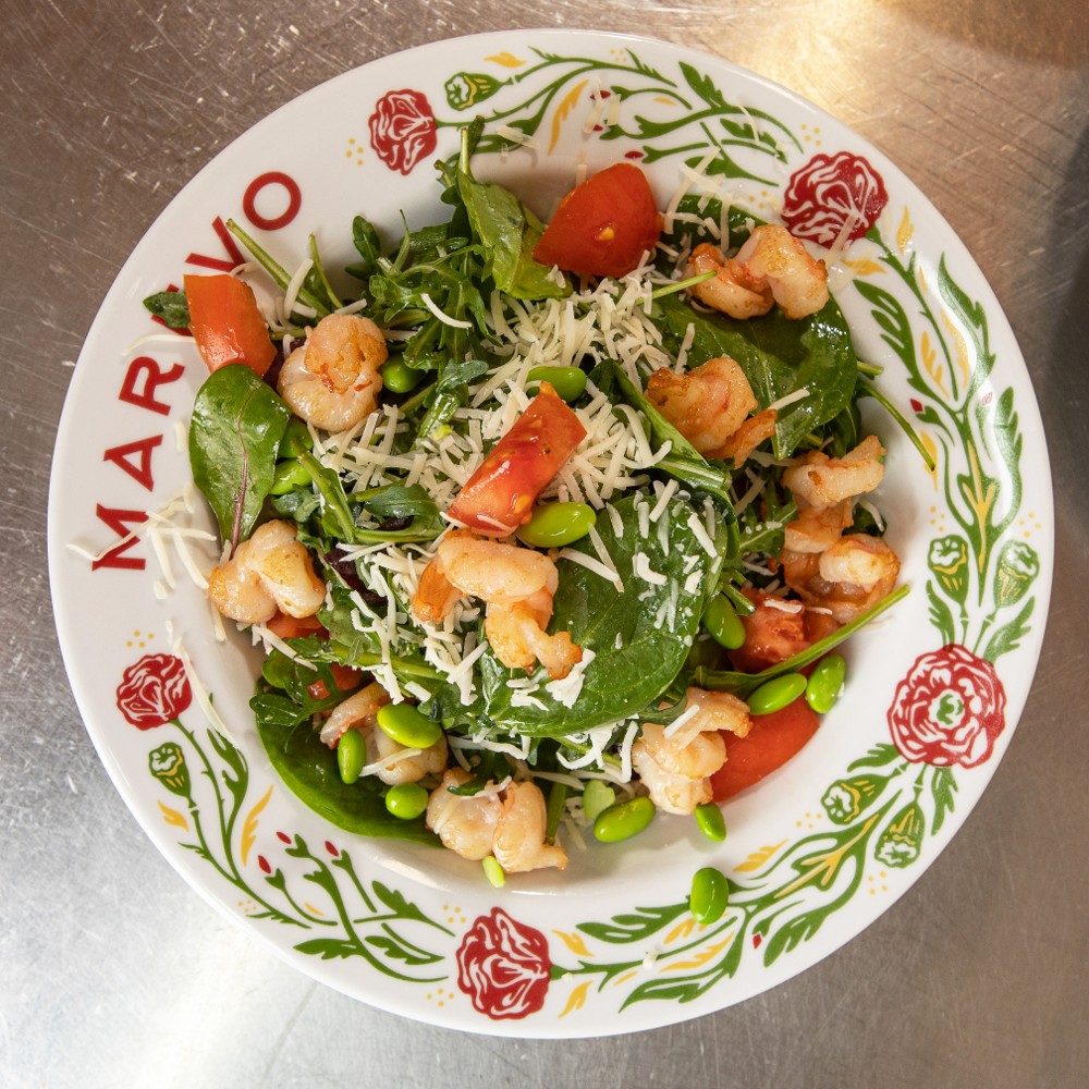 Салат з креветками