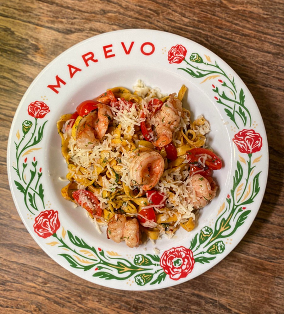 Паста с креветками