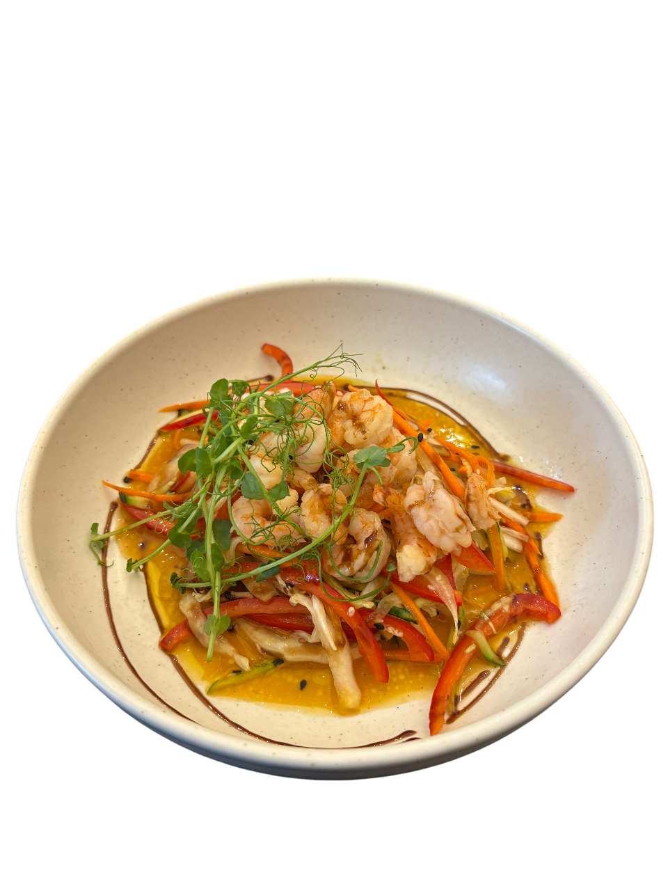 Азійський салат з креветками