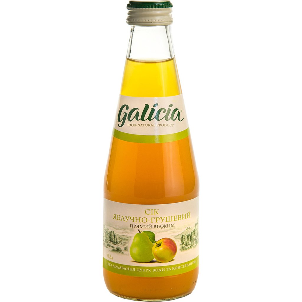 Сік яблуко-груша Galicia 0.3 л