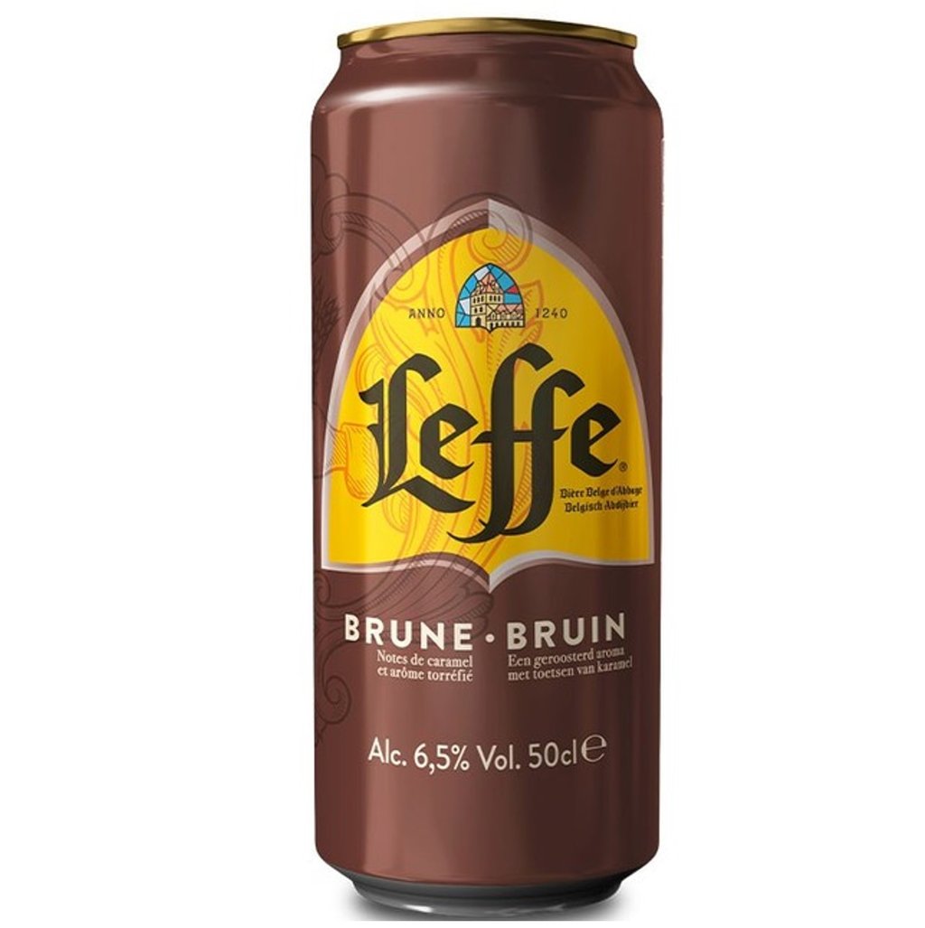 Пиво темне Leffe Brune алюм, 6,3% 0,5 л