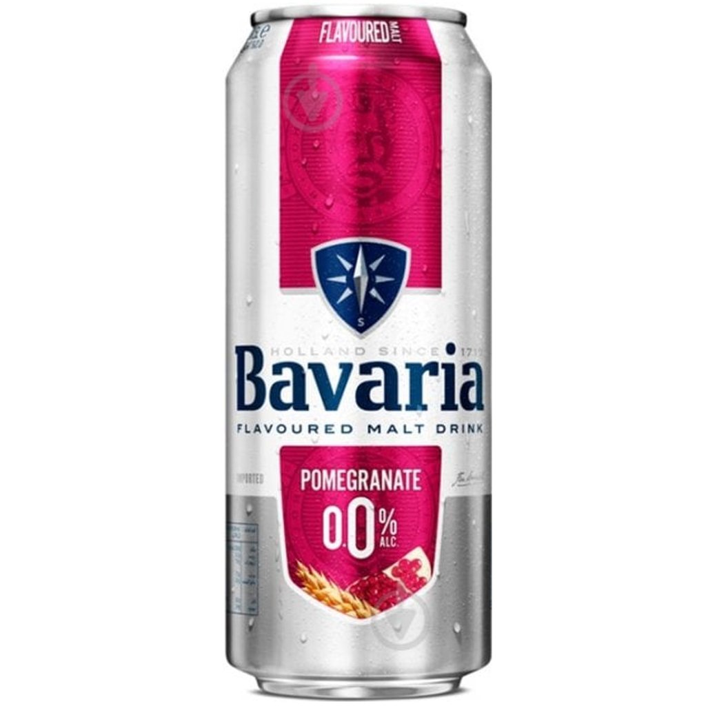 Пиво б/а Bavaria Malt Pomegranate, алюм., 0,5л