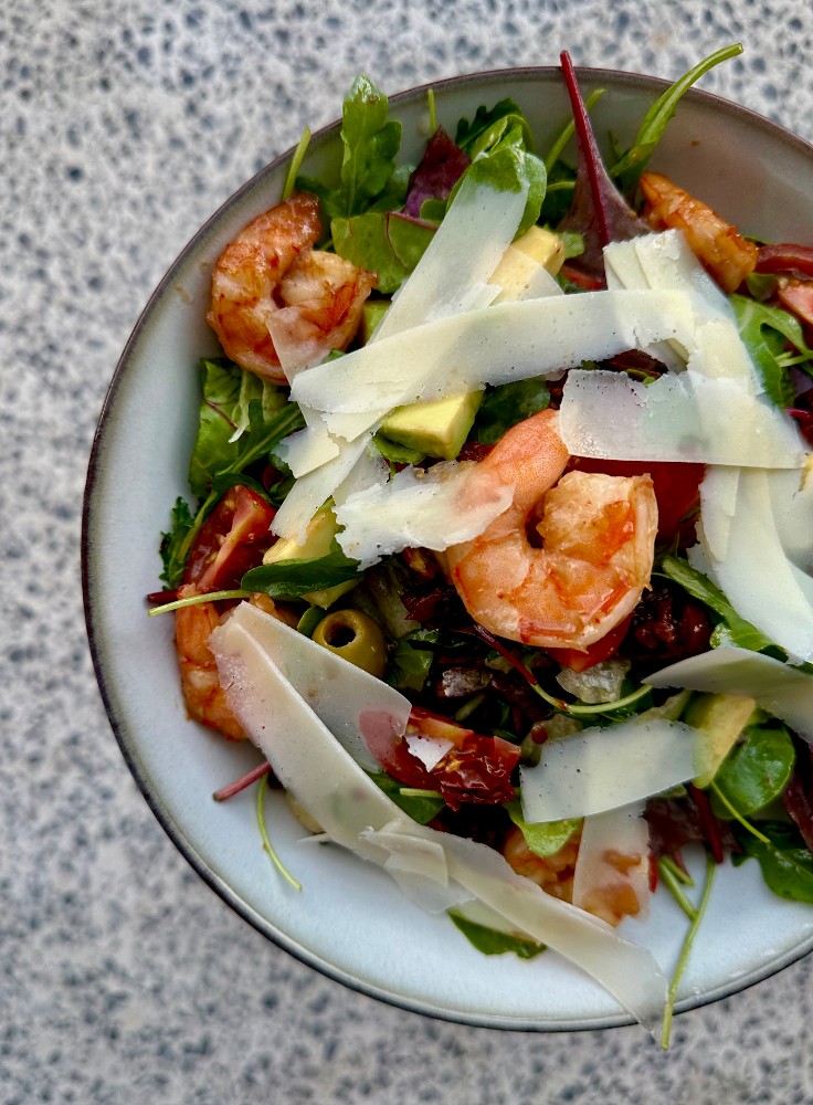 Салат з креветками