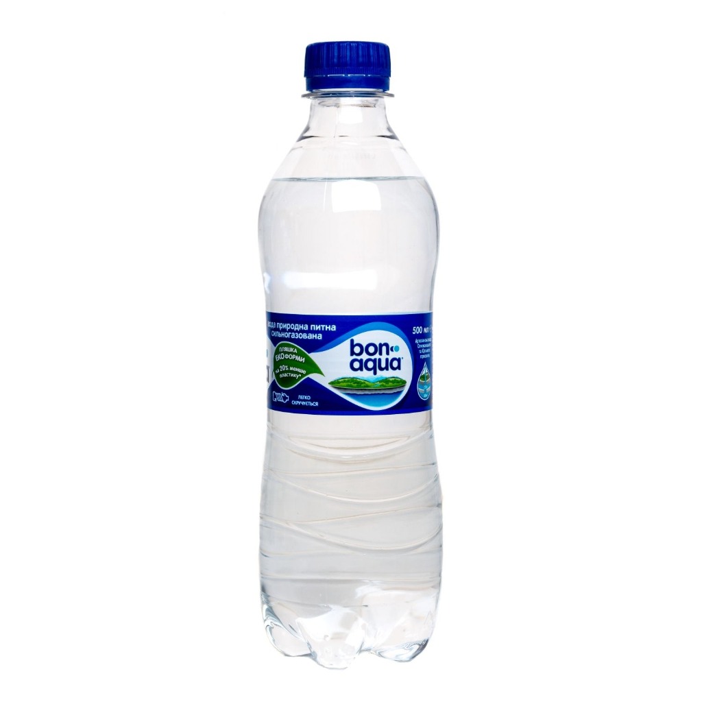 Вода Bonaqua газована 0,5 мл