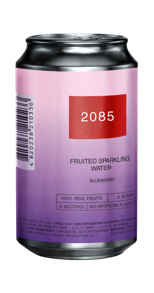 2085 FRUITED SPARKLING WATER BLUEBERRY банка 0.33
