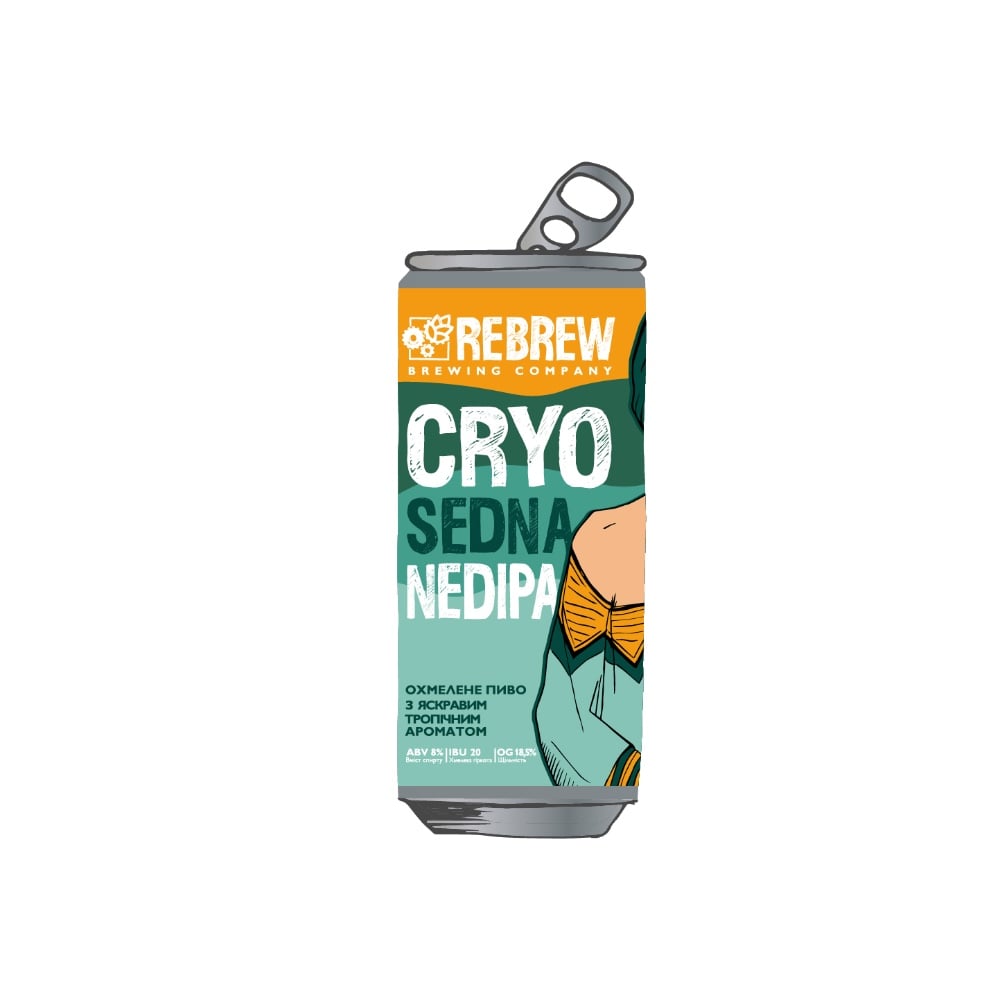 Пиво банка REBREW CRYO SEDNA NEDIPA 0.33 л